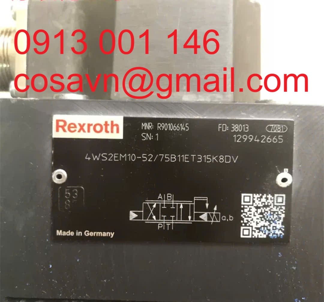 Rexroth  Van điều hướng servo Rexroth 4WS2EM10-52/75B11ET315K8DV